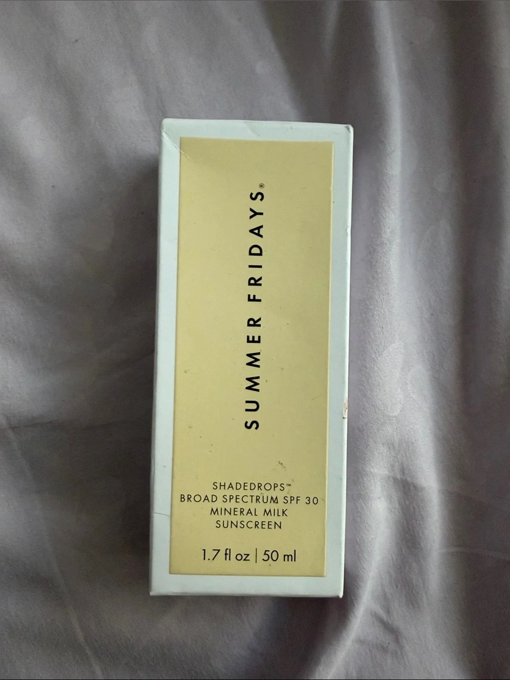Summer Fridays Mineral Milk Sunscreen - Yellow & White Packaging